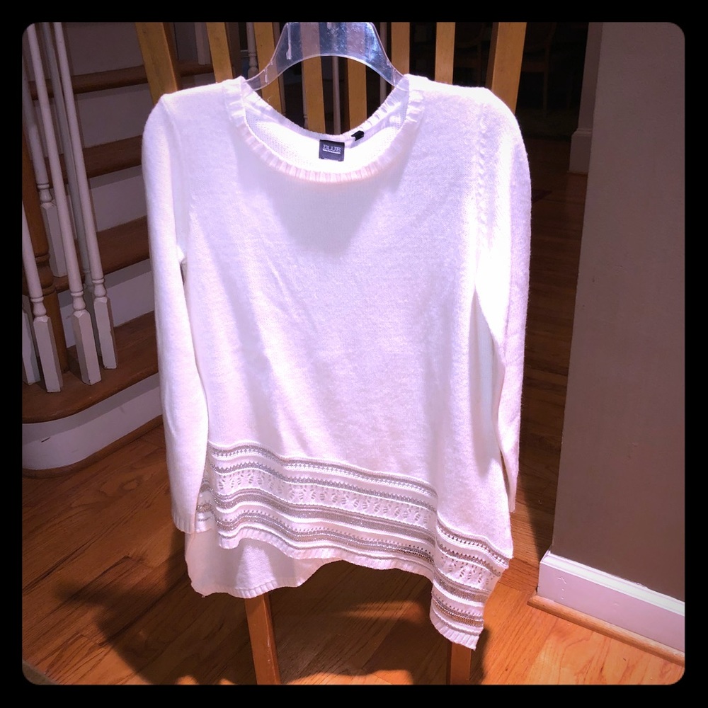 Saxs Fifth Avenue Blue white/silver sweater